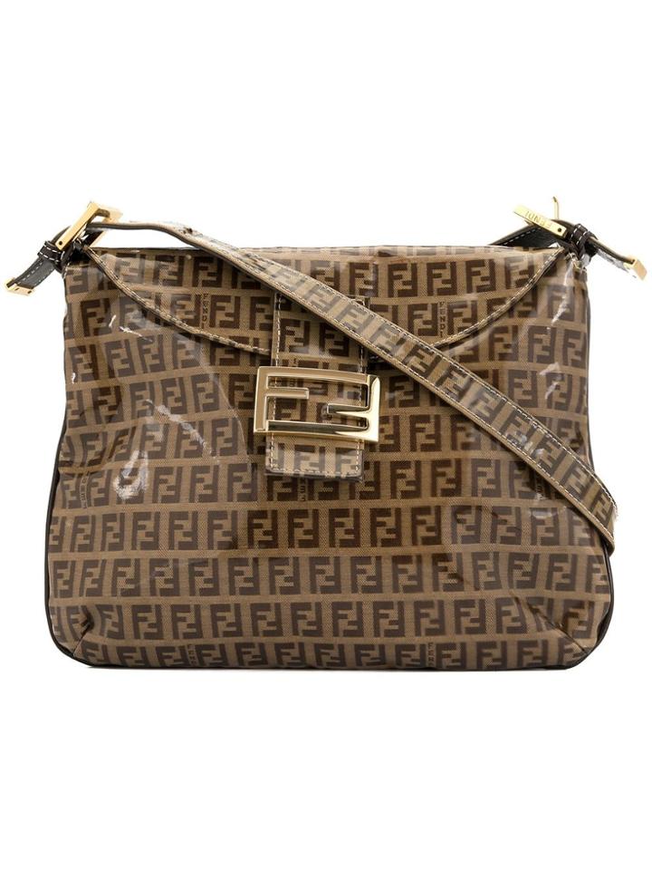 Fendi Vintage Zucchino Pattern Shoulder Bag - Brown