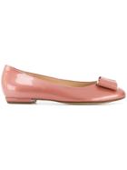 Hogl Bow-detail Flats - Pink & Purple
