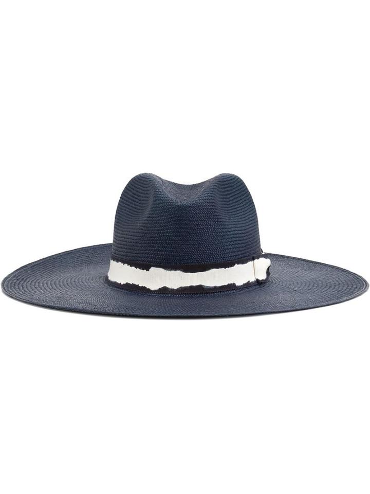 Filù Hats Mauritius Hat, Women's, Size: S, Blue, Straw/viscose/cotton