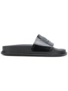 Mm6 Maison Margiela Slide Sandals - Black