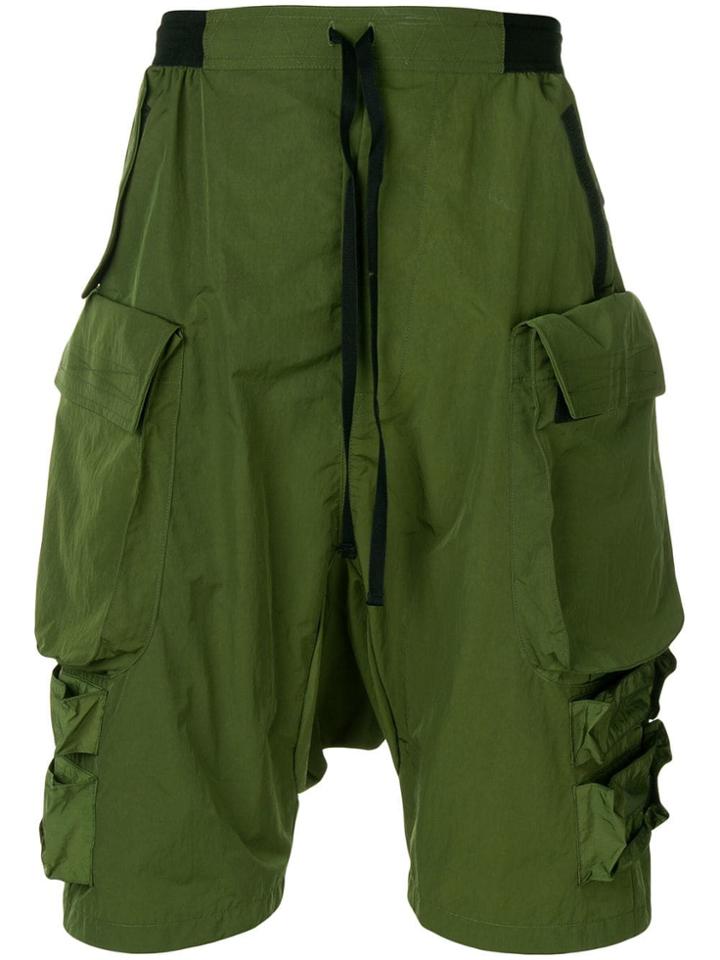 Unravel Project Cargo Shorts - Green