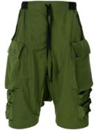 Unravel Project Cargo Shorts - Green