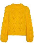 Ganni Yellow Julliard Knitted Jumper - Yellow & Orange