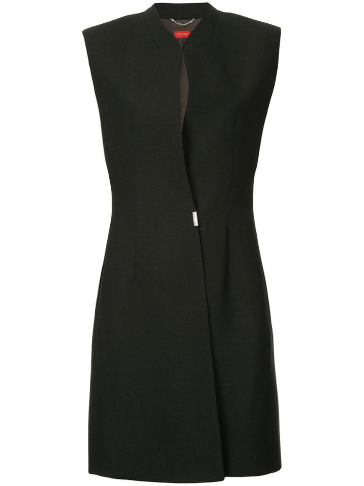 Des Prés Fitted Tailored Vest - Black