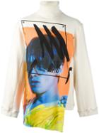 Alex Mullins Printed Patch Sweatshirt, Men's, Size: Medium, Nude/neutrals, Cotton