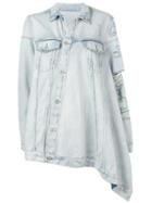 Unravel Project Distressed Denim Jacket - Blue