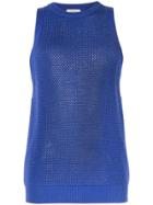 Nina Ricci Sleeveless Knitted Jumper - Blue