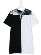 Marcelo Burlon County Of Milan Kids - Panel T-shirt Dress - Kids - Cotton - 14 Yrs, Girl's, White