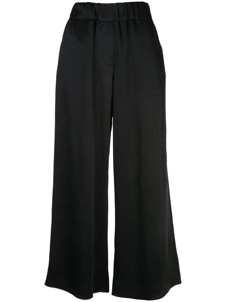Loewe High Waisted Palazzo Trousers - Blue