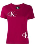 Calvin Klein Embroidered Logo T-shirt - Pink