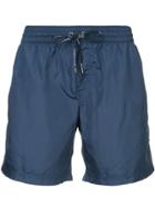 Dolce & Gabbana Drawstring Fitted Swim-shorts - Blue