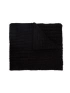 Y-3 Chunky Knit Logo Scarf - Black
