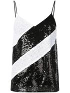 Prabal Gurung Sequined Sleeveless Top - Black