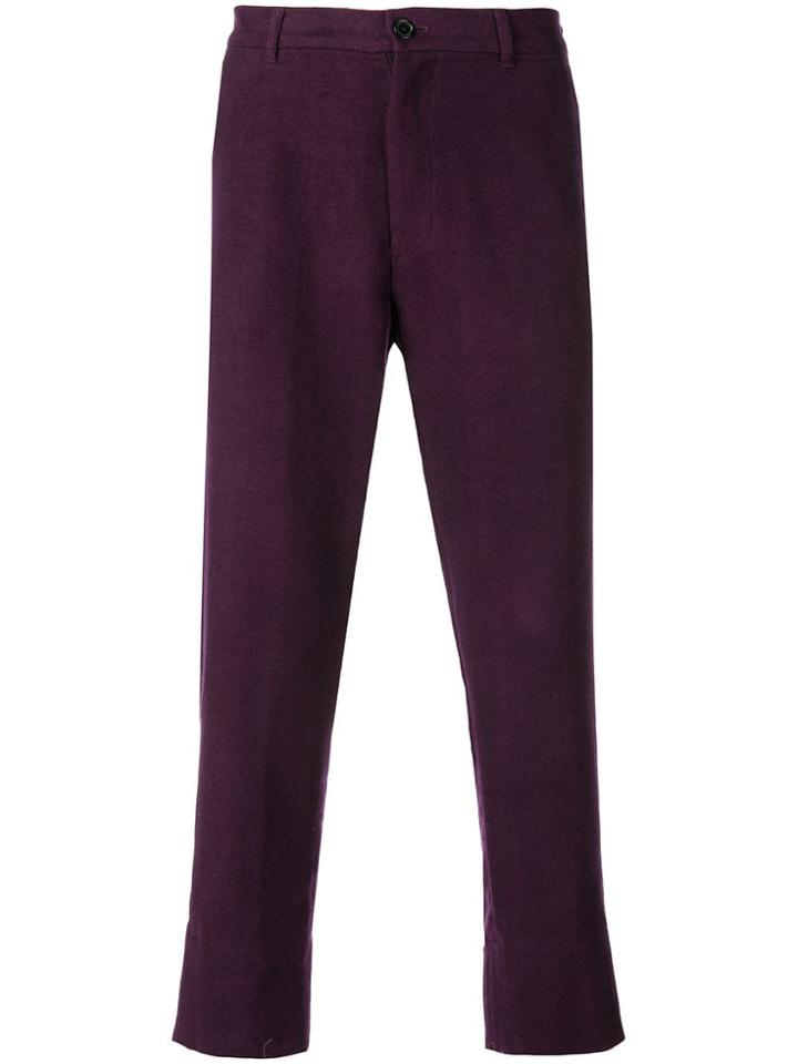 Ann Demeulemeester Tailored Trousers - Purple