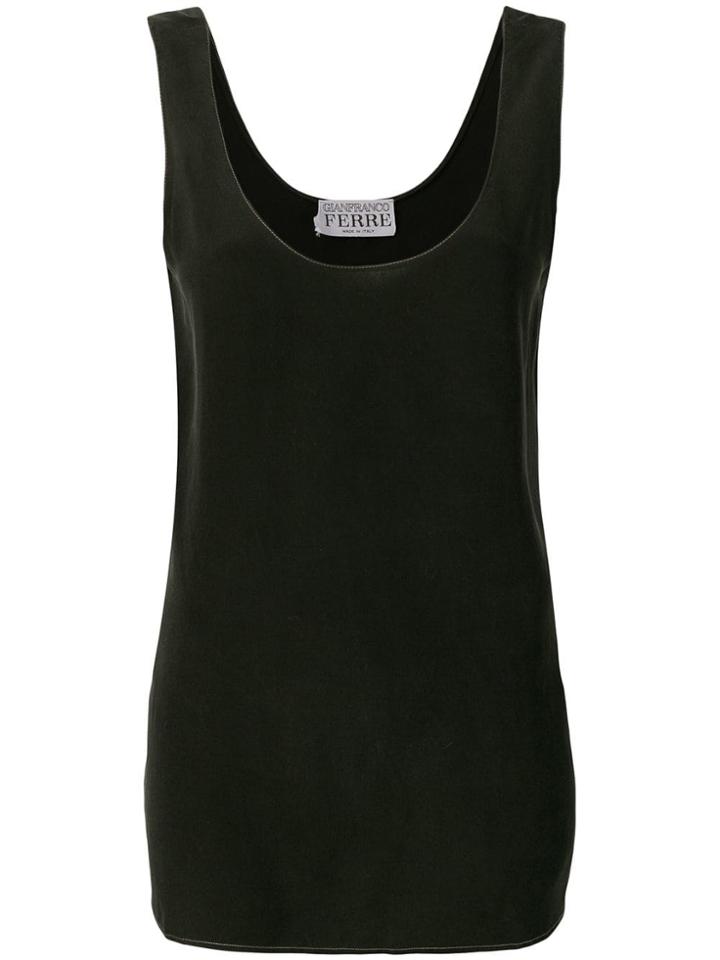 Gianfranco Ferre Vintage 1980's Loose-fit Top - Black