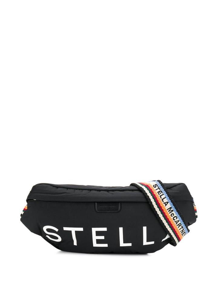 Stella Mccartney Large Falabella Logo Belt Bag - Black