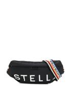 Stella Mccartney Large Falabella Logo Belt Bag - Black