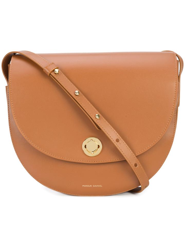Mansur Gavriel Saddle Shoulder Bag - Brown