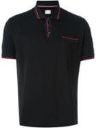 Moncler Gamme Bleu Ribbed Trim Polo Shirt