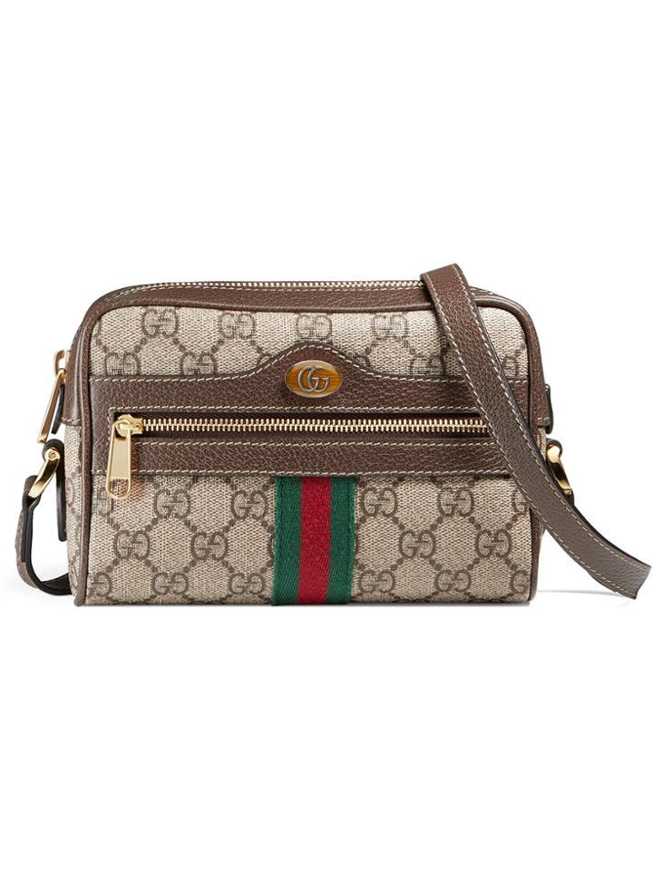 Gucci Ophidia Gg Supreme Mini Bag - Brown