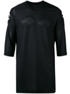 11 By Boris Bidjan Saberi - Back Print Top - Men - Polyester - S, Black, Polyester