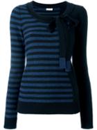 Sonia Rykiel Striped Jumper, Women's, Size: Small, Black, Cashmere/virgin Wool