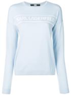 Karl Lagerfeld Logo Pullover - Blue