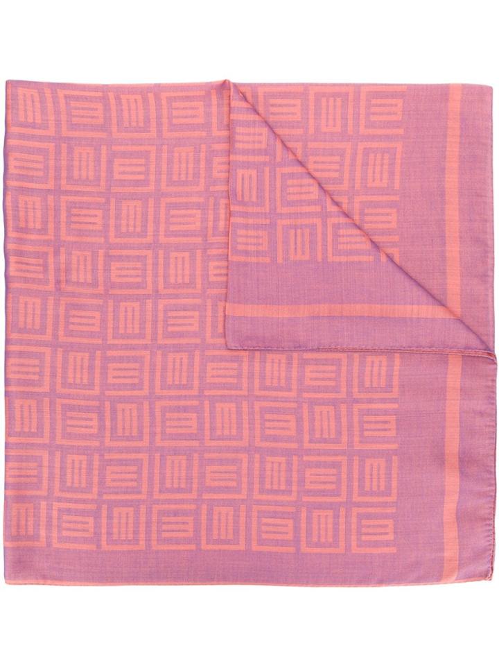 Etro Logo Print Scarf - Pink