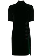 Beau Souci Mandarin Collar Mini Dress - Black