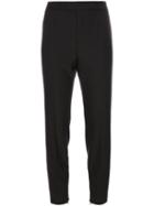 Red Valentino - Tapered Cropped Trousers - Women - Polyester/spandex/elastane/acetate/virgin Wool - 42, Black, Polyester/spandex/elastane/acetate/virgin Wool