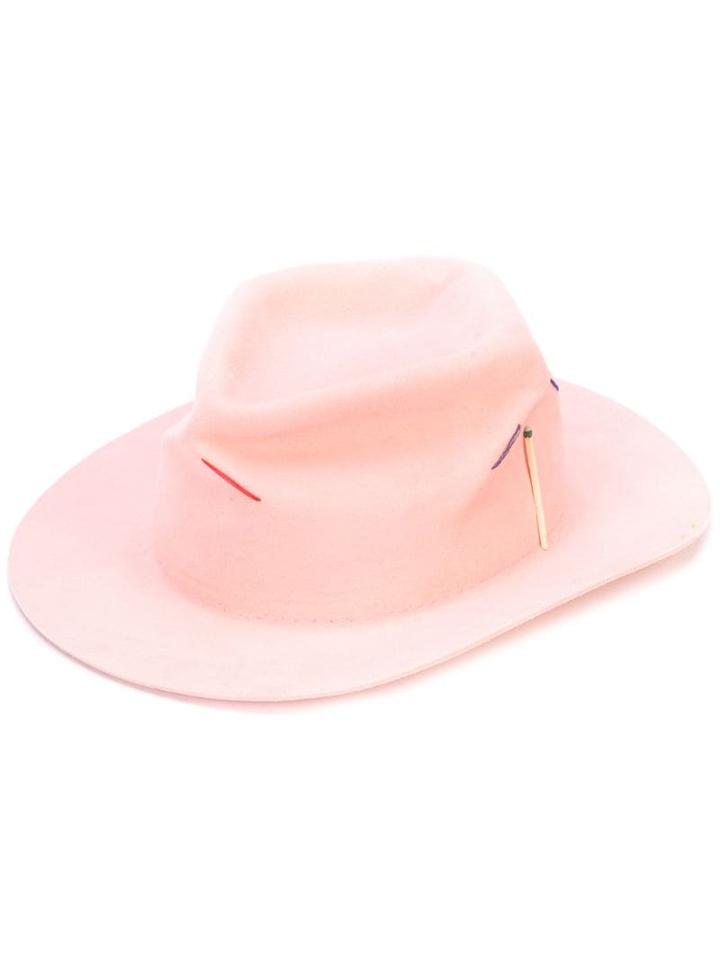 Nick Fouquet Fedora Hat - Pink