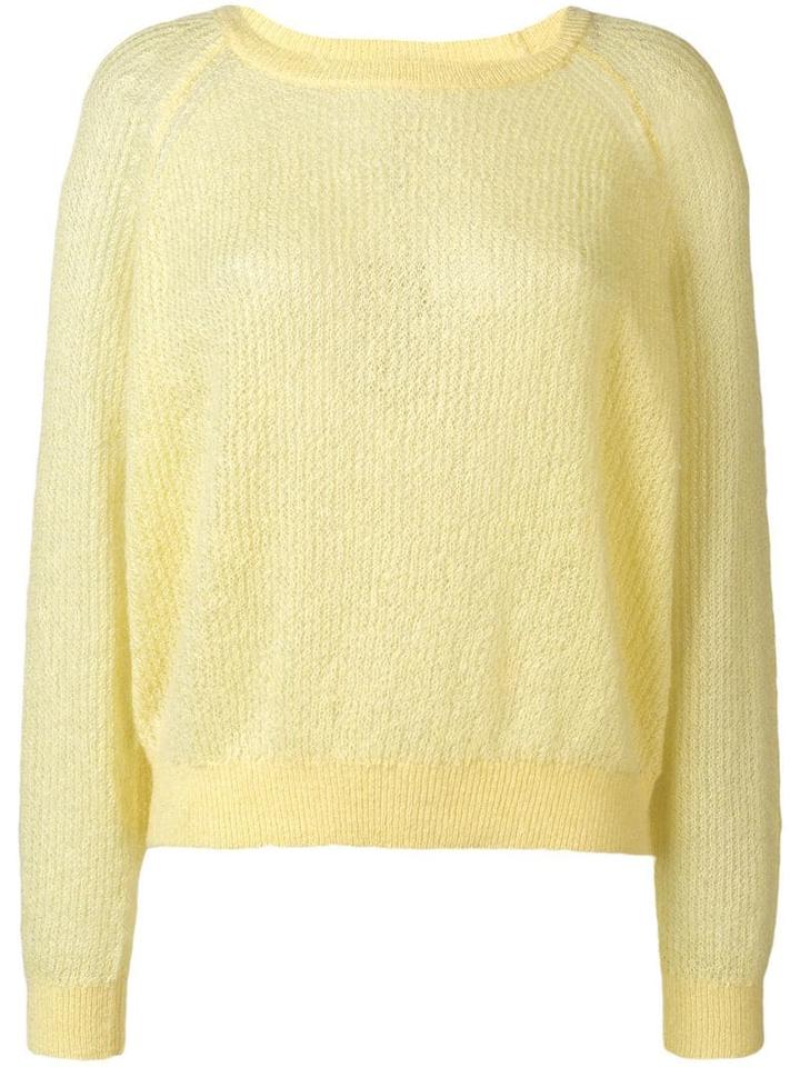 Burberry Long Sleeved Jumper - Yellow