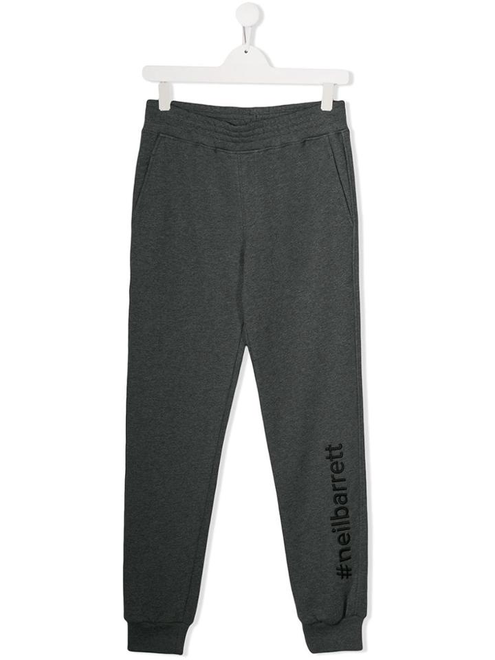 Neil Barrett Kids Teen Track Trousers - Grey