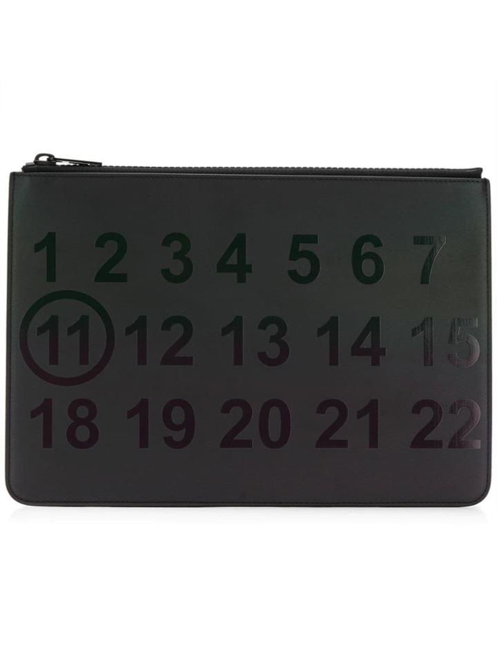Maison Margiela Printed Digits Wallet - Black