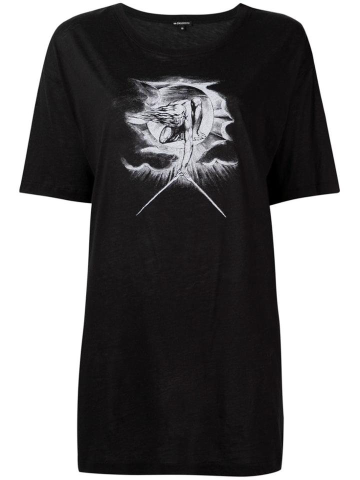 Ann Demeulemeester Illustration Print T-shirt - Black