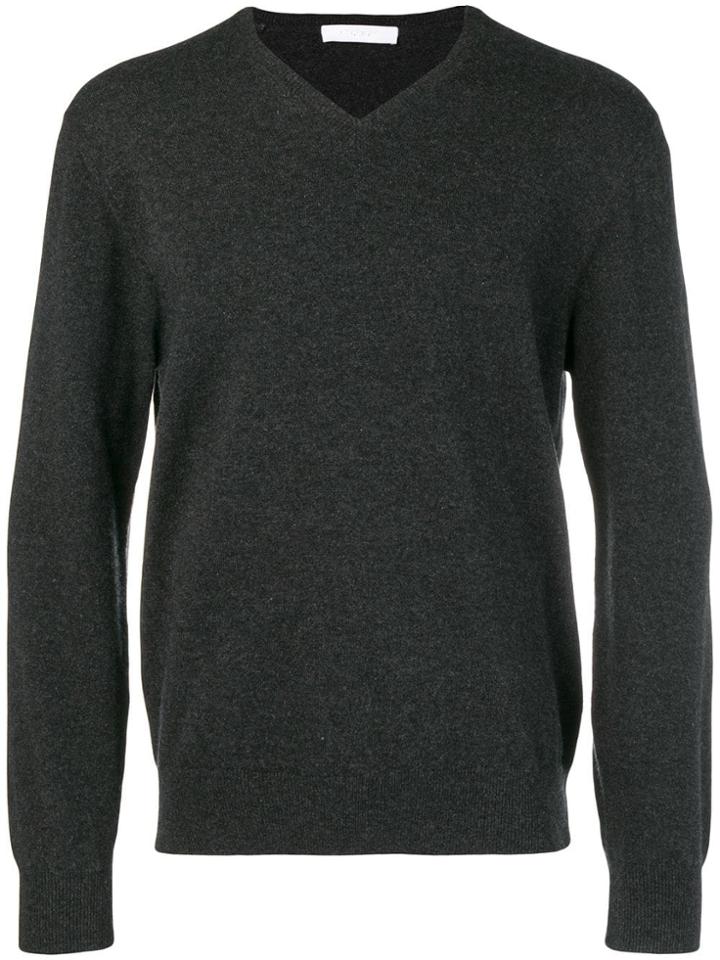 Cruciani Cashmere V-neck Sweater - Grey
