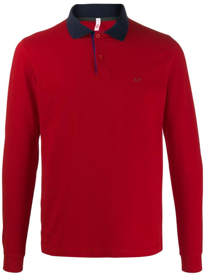 Sun 68 Polo Shirt - Red