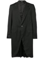 Lanvin Contrast Stitch Tailored Coat - Black
