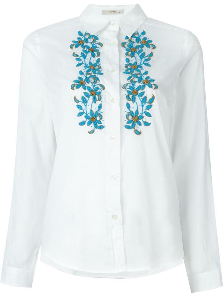 Etro Floral Embroidered Shirt
