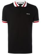 Givenchy Striped Trim Polo Shirt, Men's, Size: Large, Black, Cotton