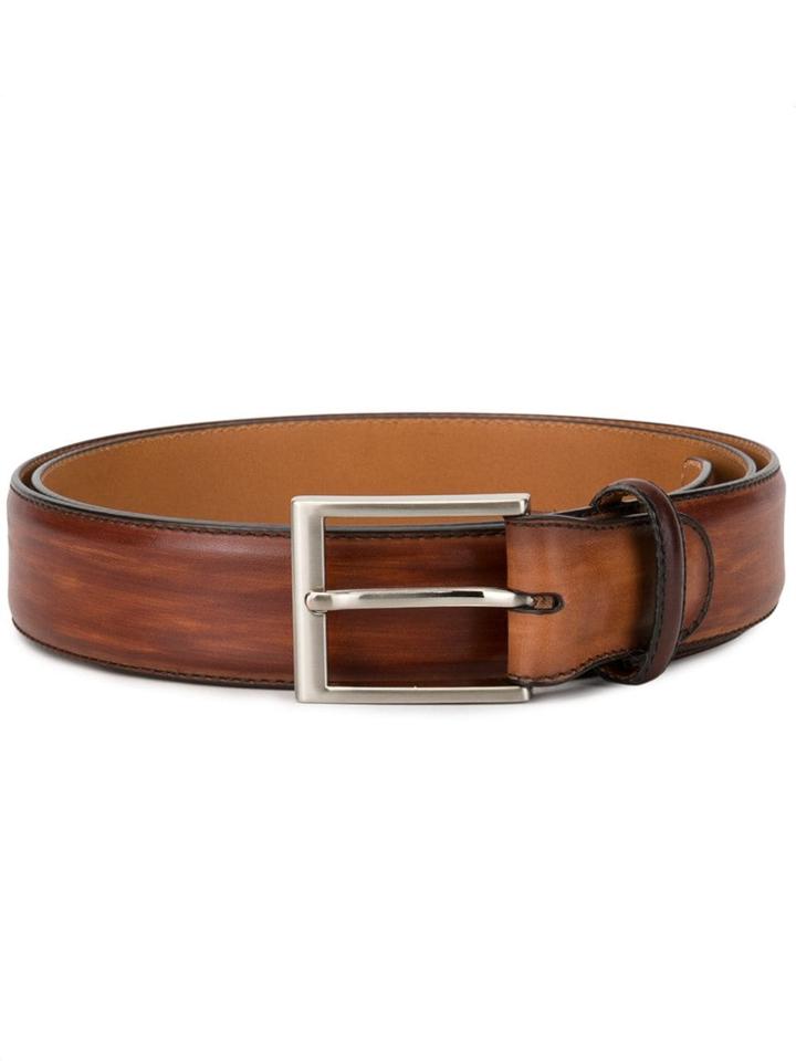 Magnanni Tarnished Effect Belt - Brown