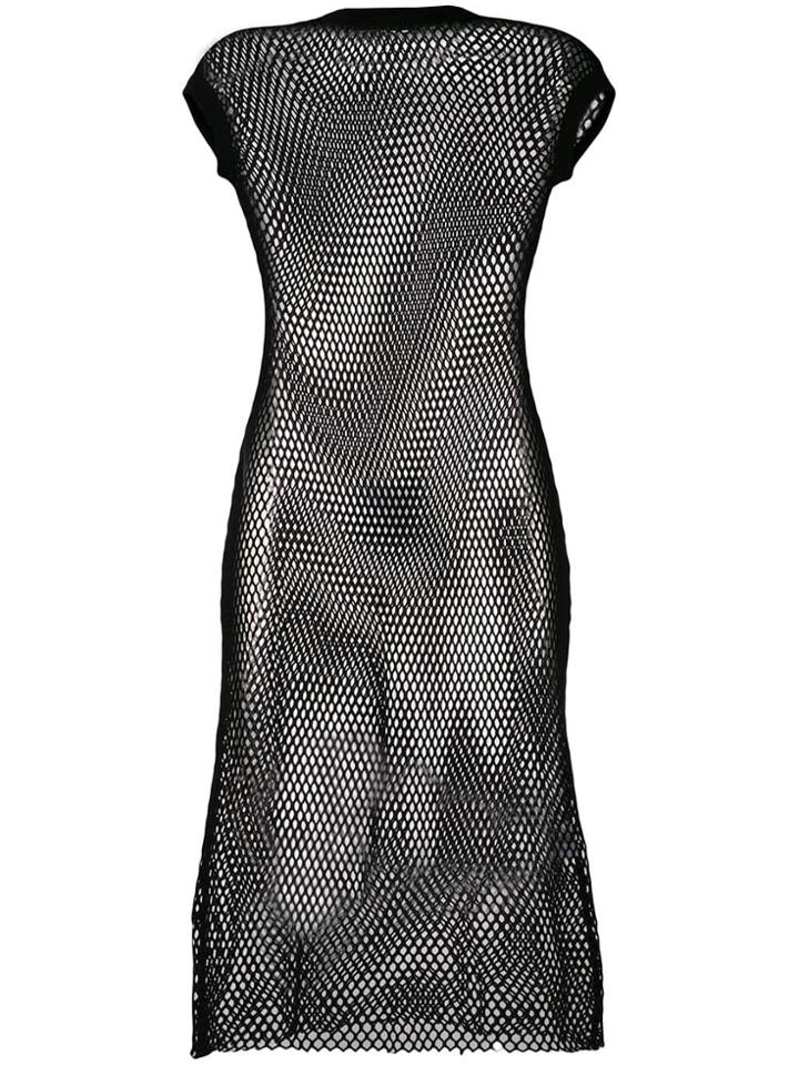 Mrz Netted T-shirt Dress - Black