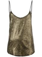 Rta Metallic Cami Top - Black