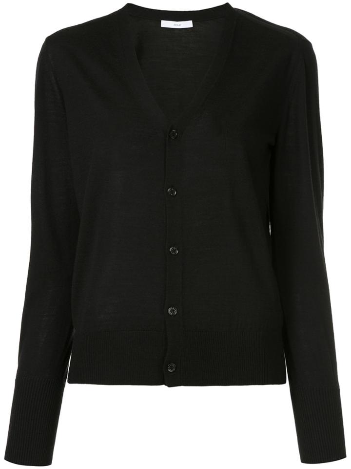 Astraet Button Up Cardigan - Black