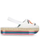 Chiara Ferragni Rainbow Slingback Espadrilles - Neutrals