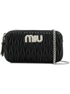 Miu Miu Quilted Mini Bag - Black