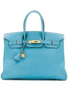 Hermès Pre-owned 35cm Birkin Bag - Blue
