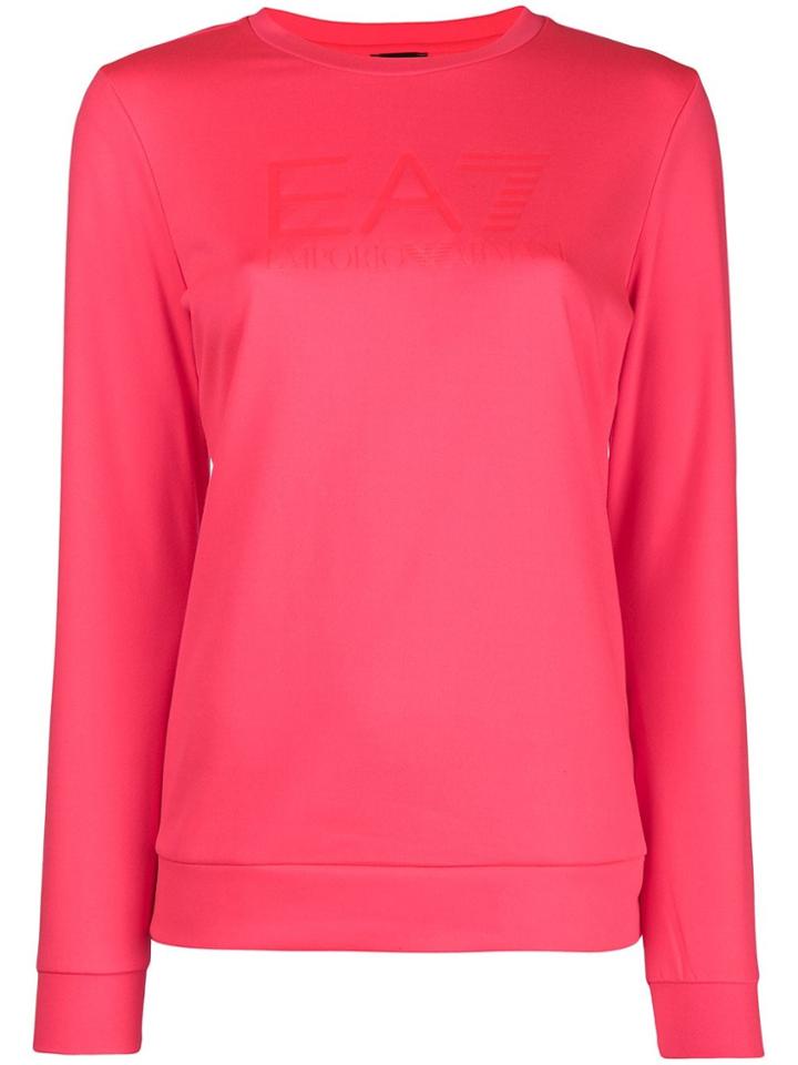 Ea7 Emporio Armani Tonal Logo Sweatshirt - Pink