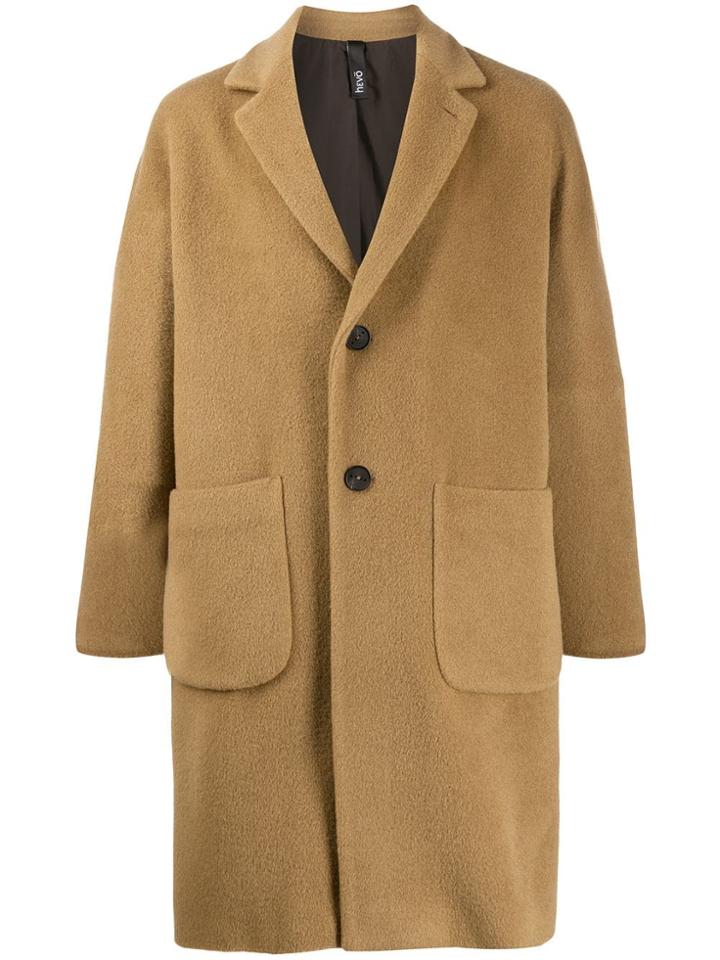 Hevo Single-breasted Midi Coat - Neutrals