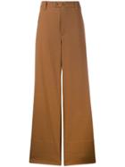 Brunello Cucinelli Wide Panelled Chino Trousers - Brown